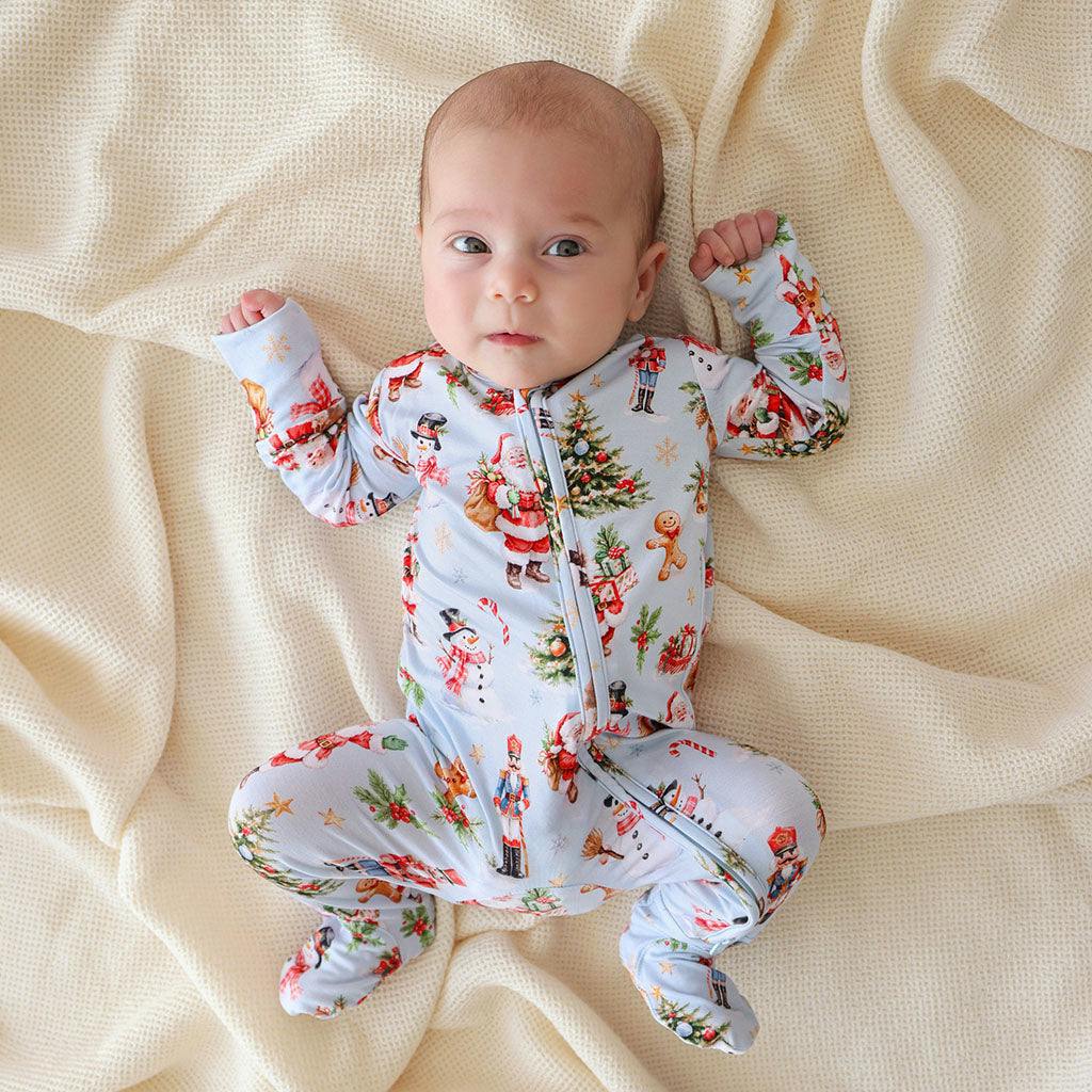 Saint Nicolas Footie Zippered One Piece