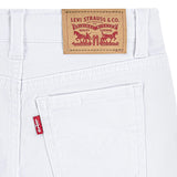 White Soft Denim Kids Shorts