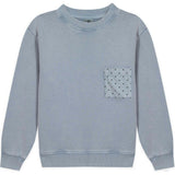 BONTON Narciss Star Pocket Sweatshirt - Bleu Bebe