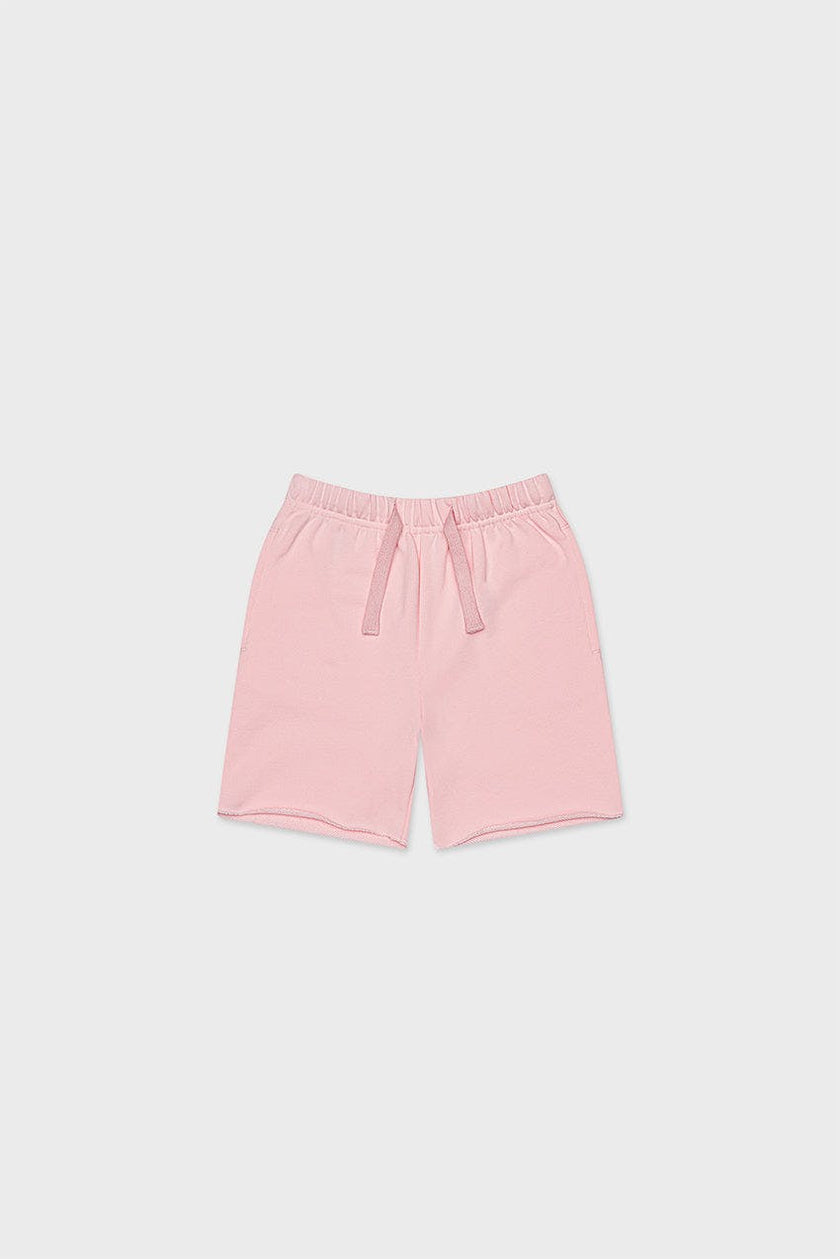 Cotton Sweat Short With Raw Hem