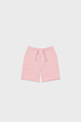 Cotton Sweat Short With Raw Hem