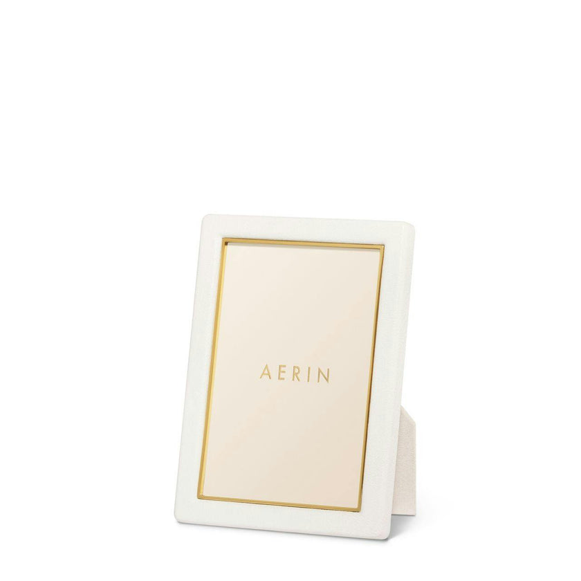Piero Leather Frame, White