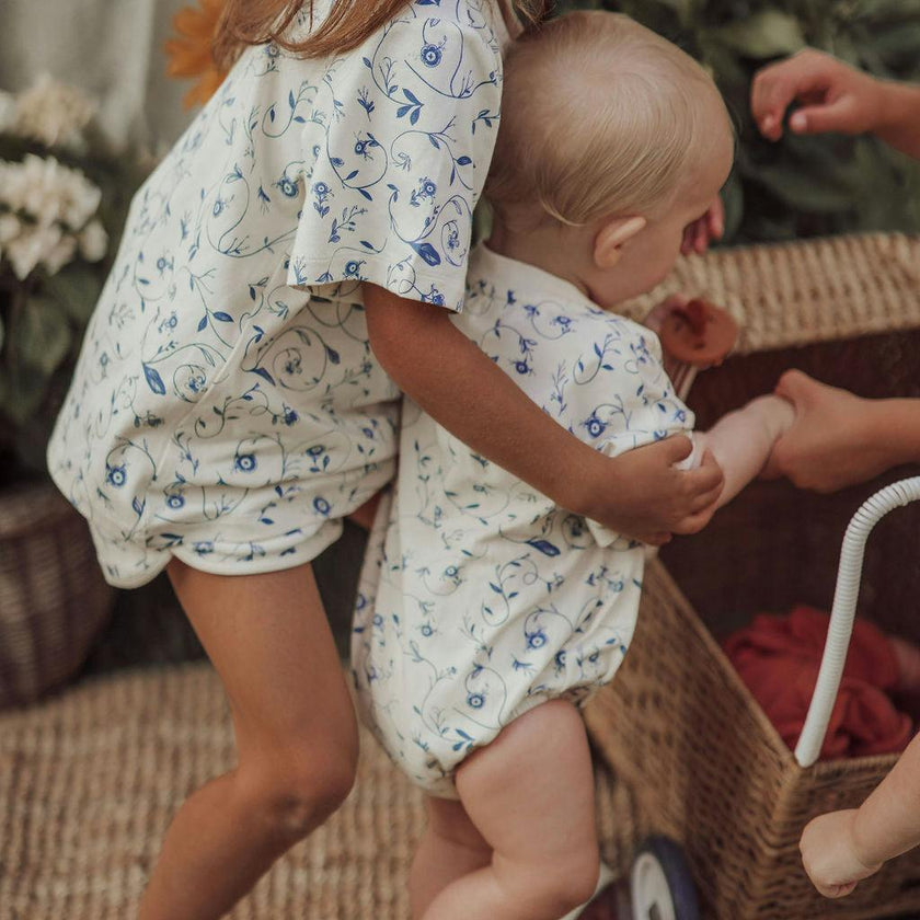 Oversized T-Shirt | Organic Cotton Jersey - Scandi Floral