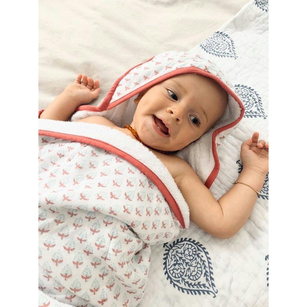 Block-Printed Terry Towel