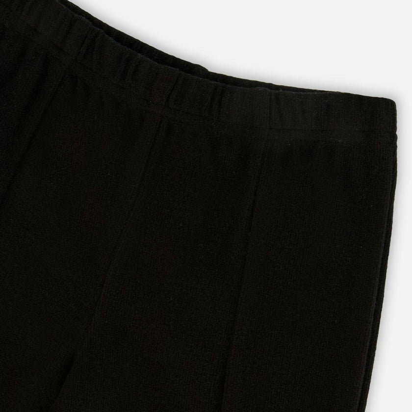 Ribbed Leggings Bootleg with Slit