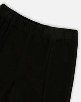 Ribbed Leggings Bootleg with Slit