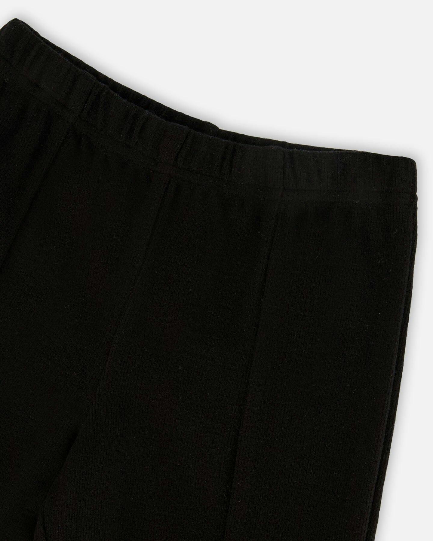 Ribbed Leggings Bootleg with Slit