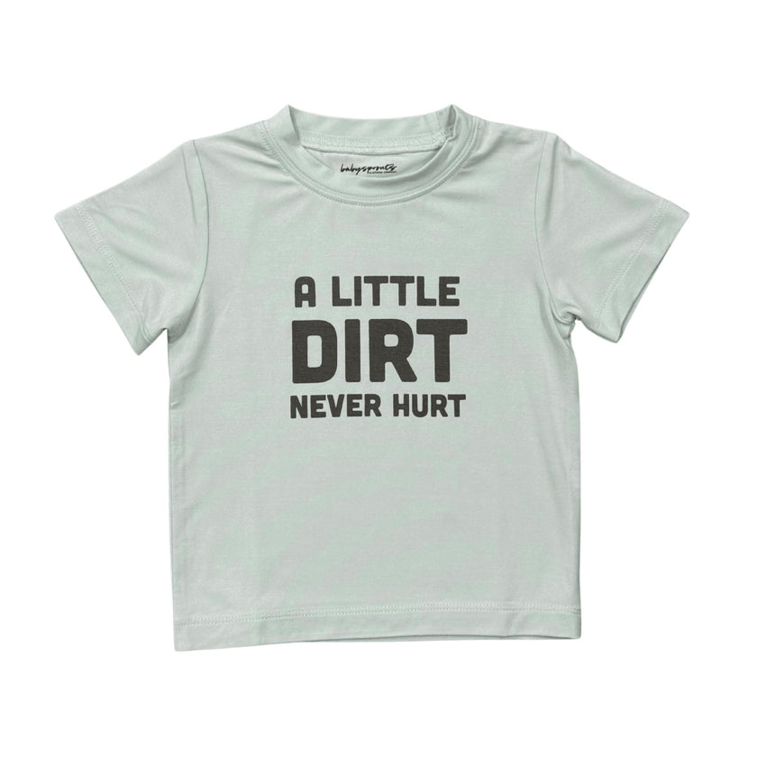 Boy's Short Sleeve Tee in A Little Dirt Never Hurt