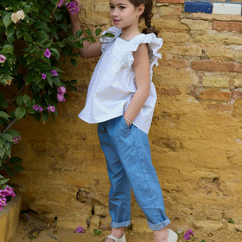 Clelia Top Lemon Print