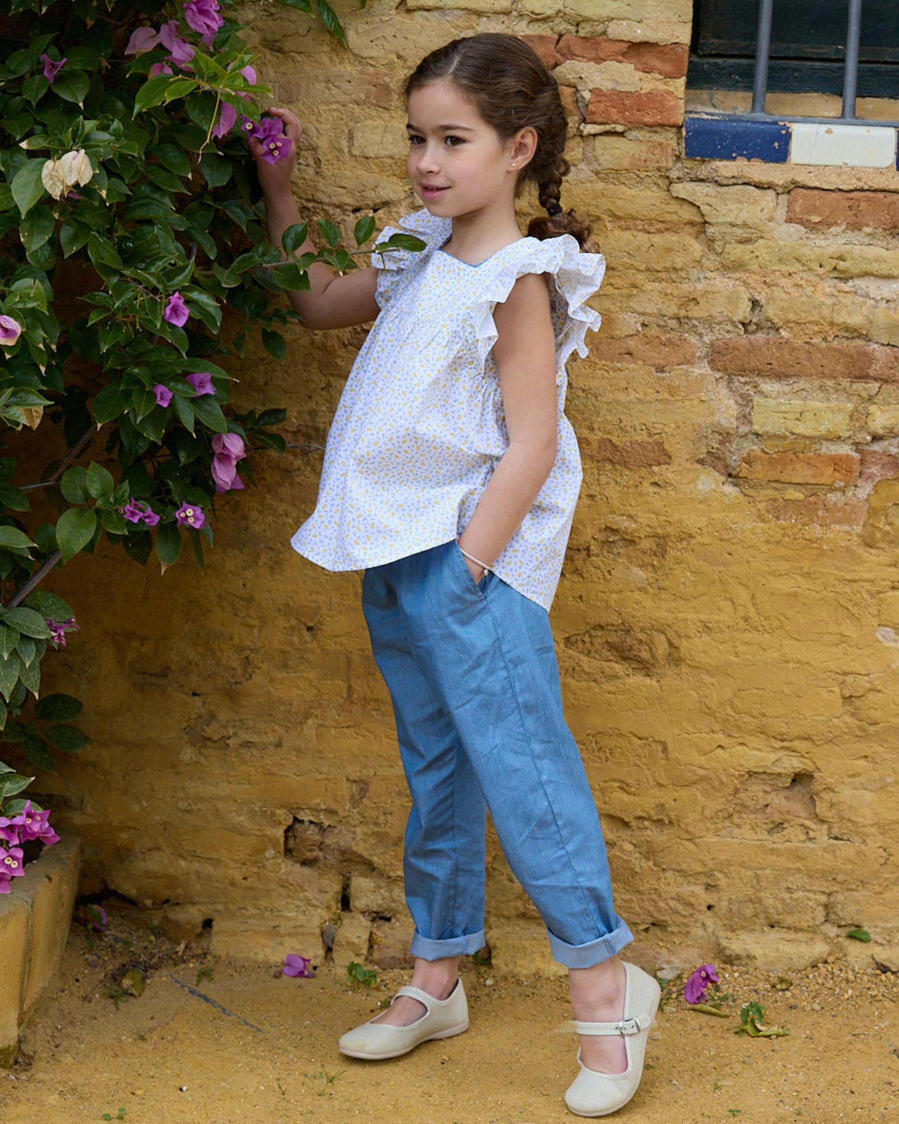 Clelia Top Lemon Print