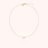 Initial Necklace, 14k Yellow Gold Filled