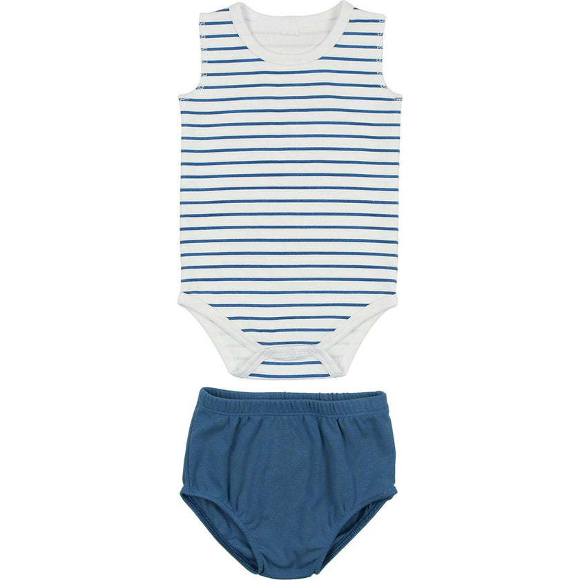 Boys Striped Top With Bloomer