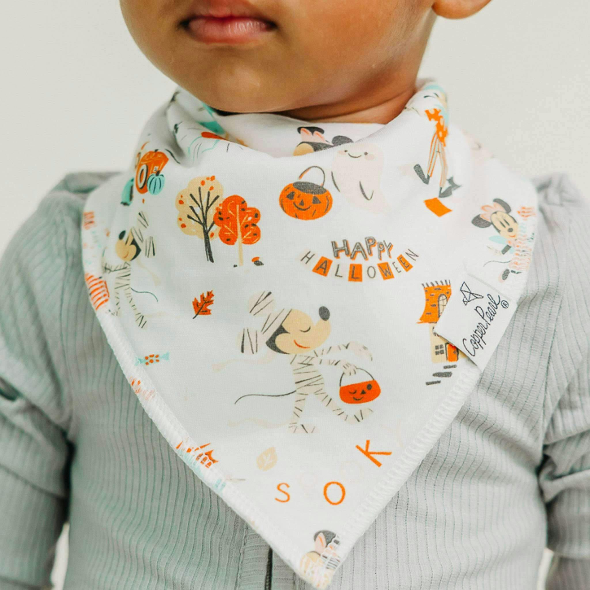 4 Pack Baby Bandana Bibs - Mickey Mouse's Boo Bash
