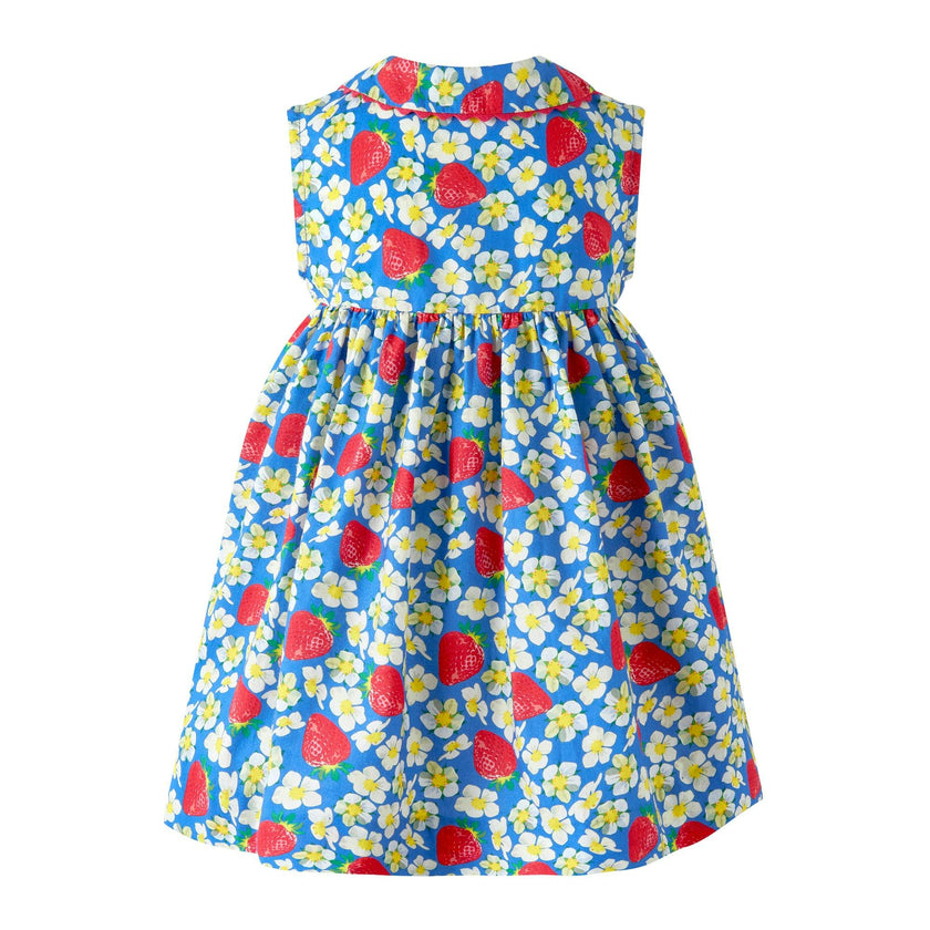 Strawberry Blossom Button-front Dress and Bloomers
