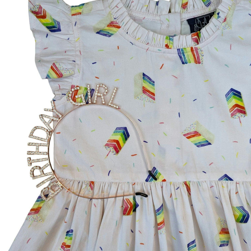Birthday Cake Ruffle Dress