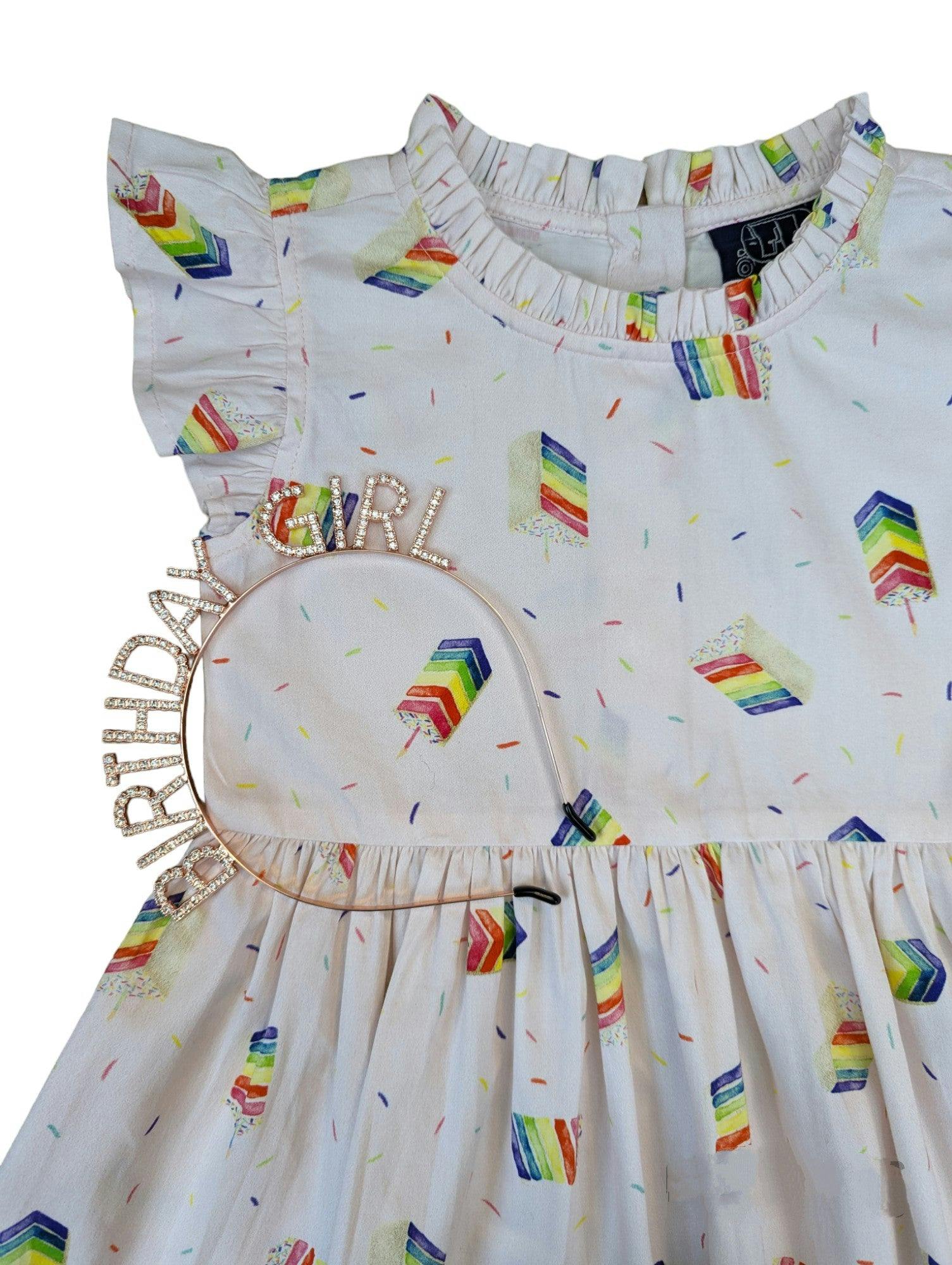 Birthday Cake Ruffle Dress