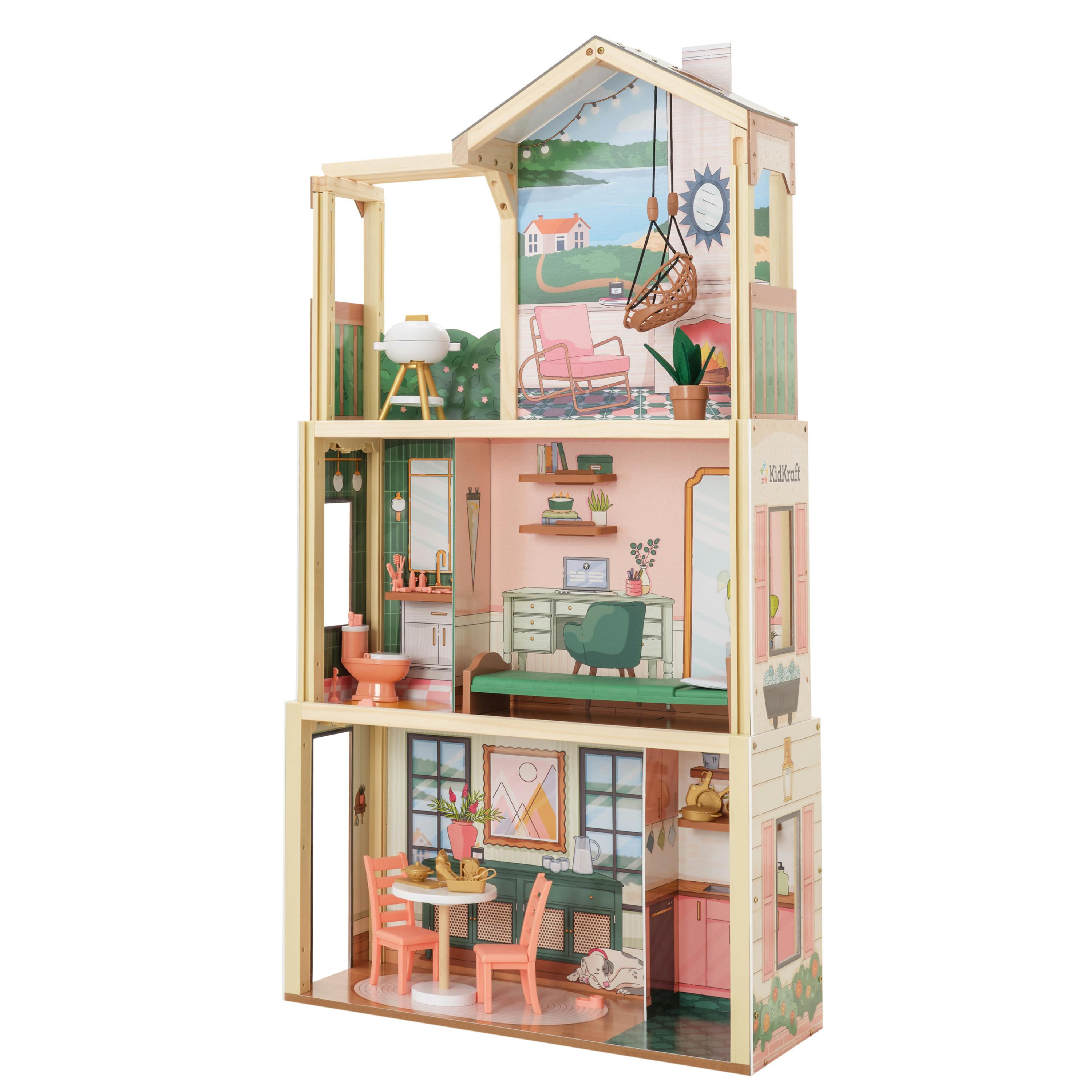 Click & Play Fully Assembled Pop-Up Dollhouse