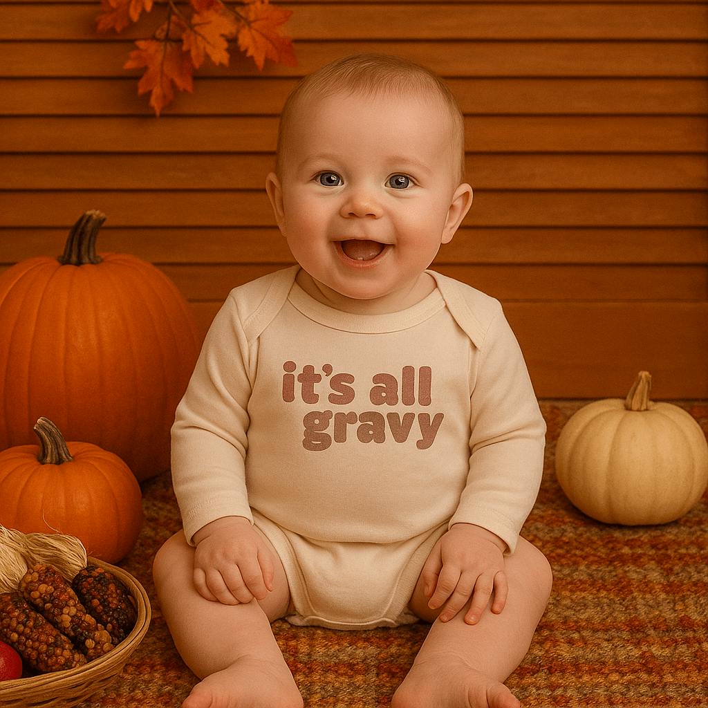 graphic bodysuit | all gravy (long sleeve)