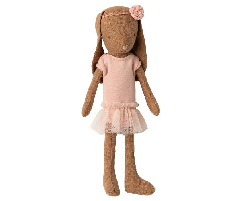 Bunny size 1, Chocolate brown - Ballet suit and skirt rose