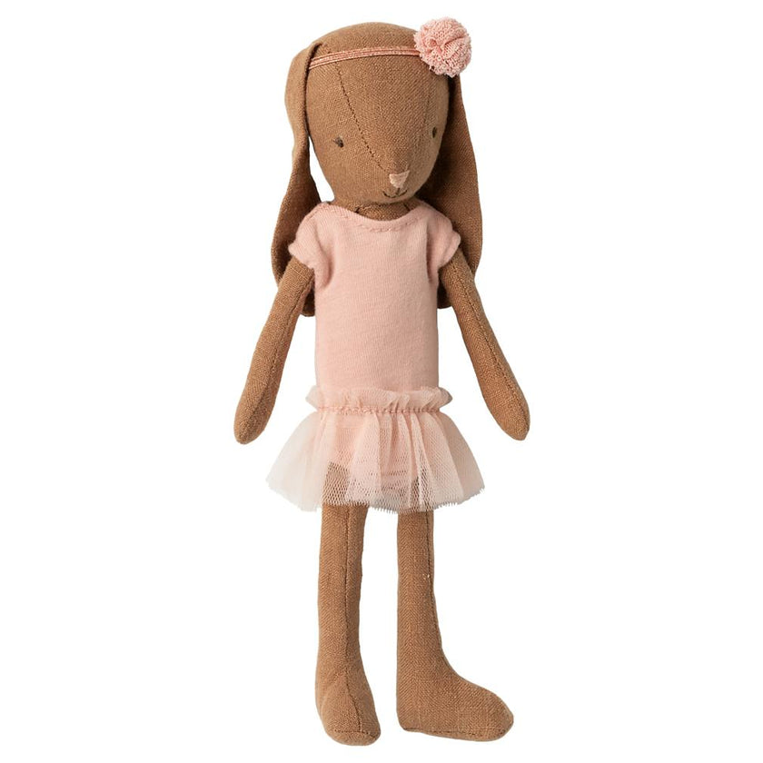 Bunny size 1, Chocolate brown - Ballet suit and skirt rose