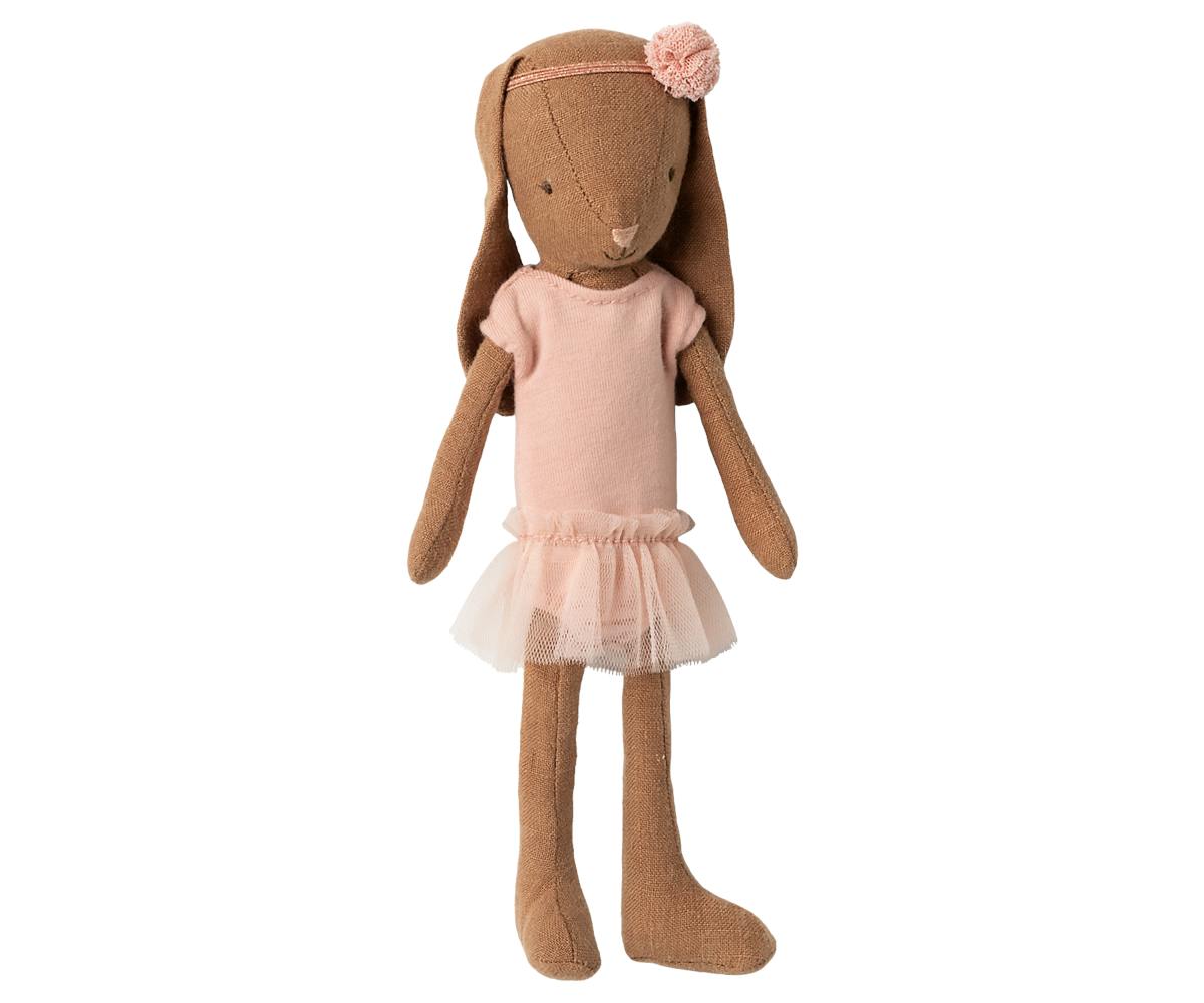 Bunny size 1, Chocolate brown - Ballet suit and skirt rose