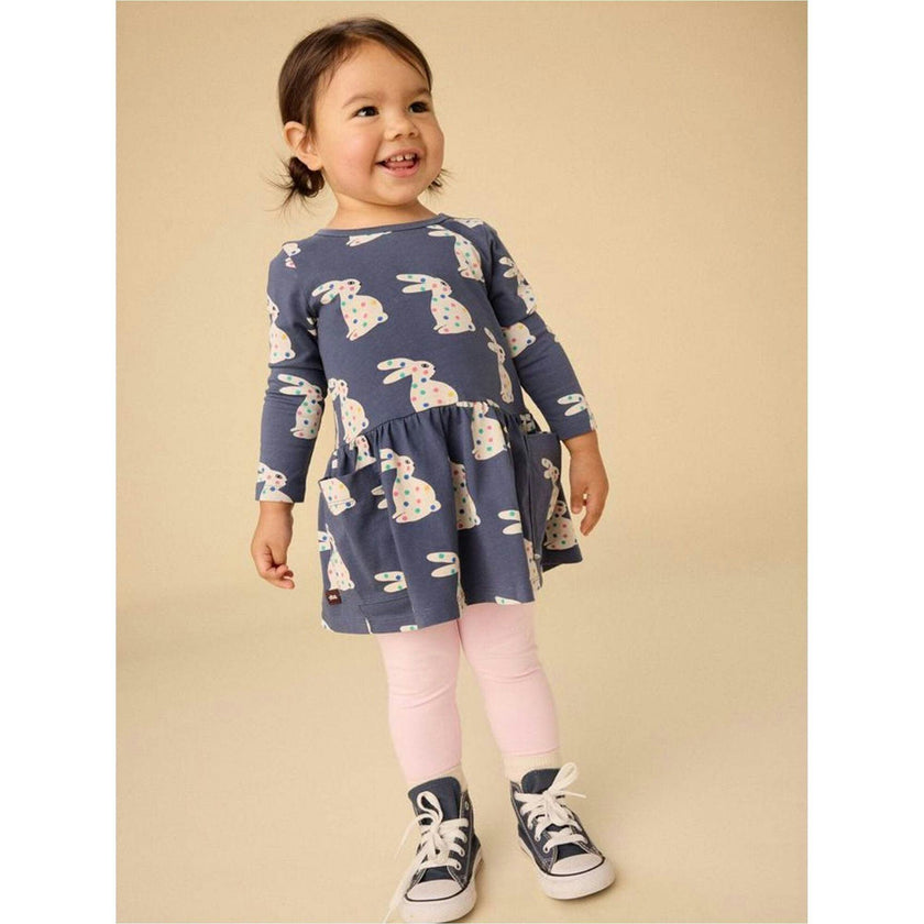 Long Sleeve Pocket Dress, Multi
