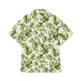 Island Leaf Collar Button-Up Shirt and Shorts Set