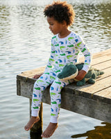 The Organic Long Sleeve Pajama Set [Later Gator]
