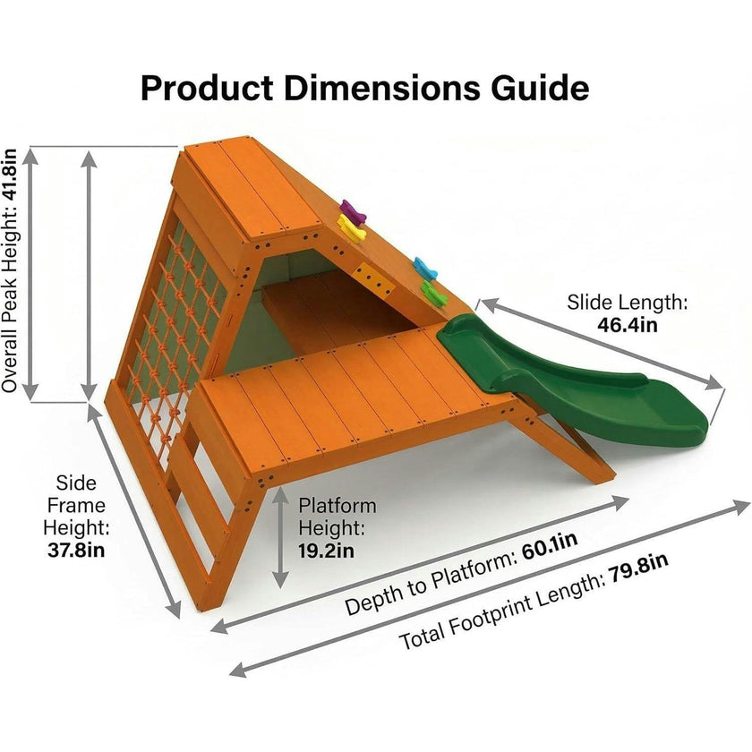 Palm - 5-in-1 Outdoor and Indoor Playground Playset