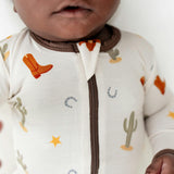 Western Zippered Footie