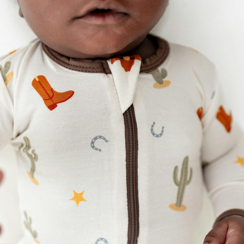 Western Zippered Footie