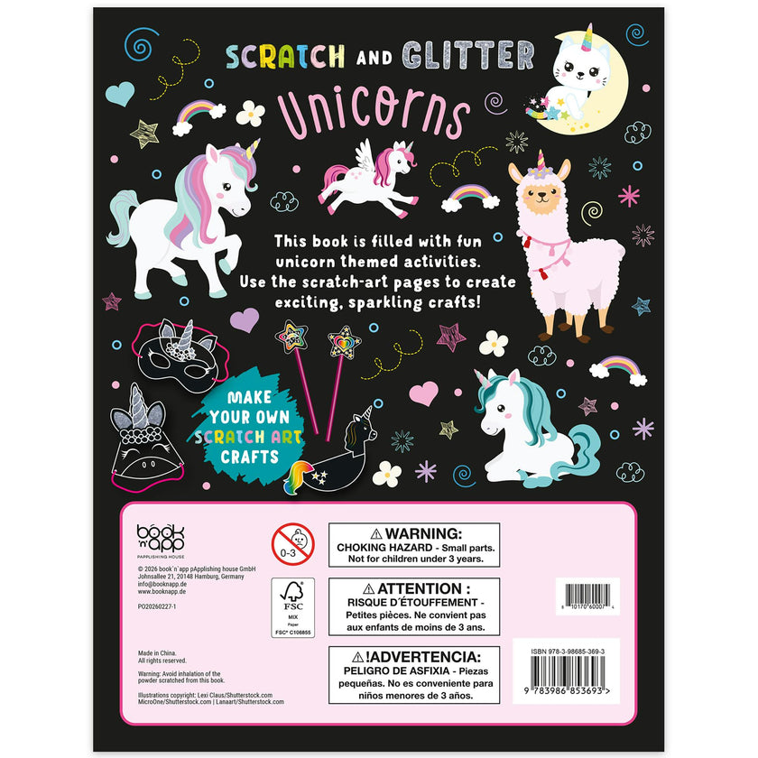 Scratch & Glitter Activity Book: Unicorns