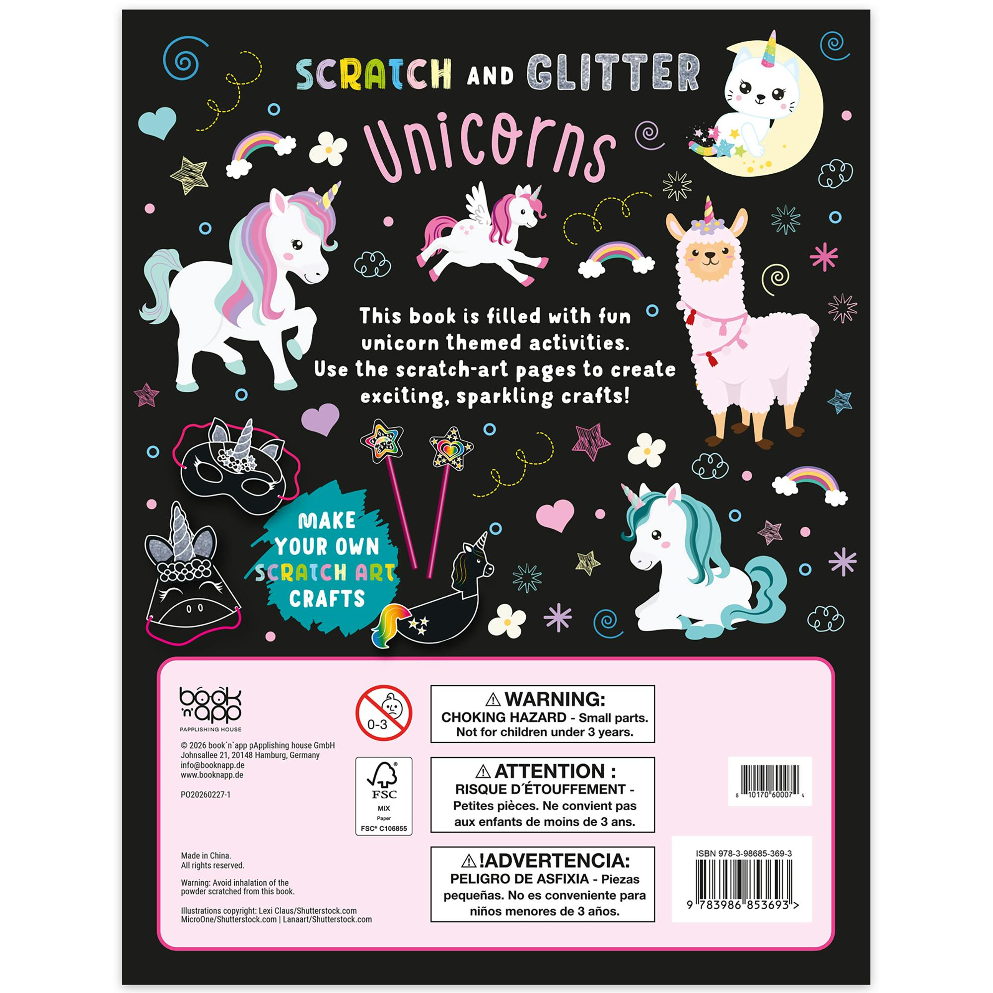 Scratch & Glitter Activity Book: Unicorns