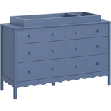 Swell 6-Drawer Assembled Dresser in Cove Blue