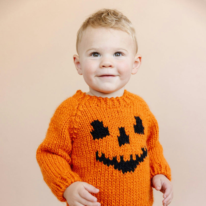 Jack-O-Lantern Sweater - Orange