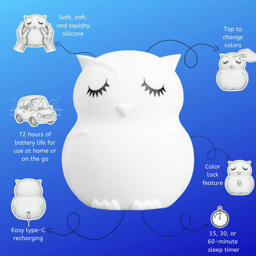 LumiPets® Opal the Owl Night Light