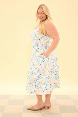 Petal Dress in Blue Bouquet