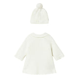Newborn Girl Knit Coat with Hood