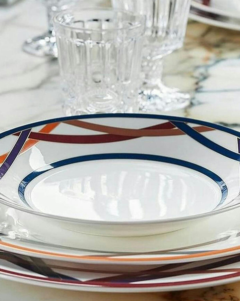 Oval Dish NASTRI  Multicolor diam. 14"