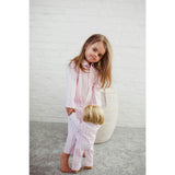 Pink Gingham Doll Pajamas