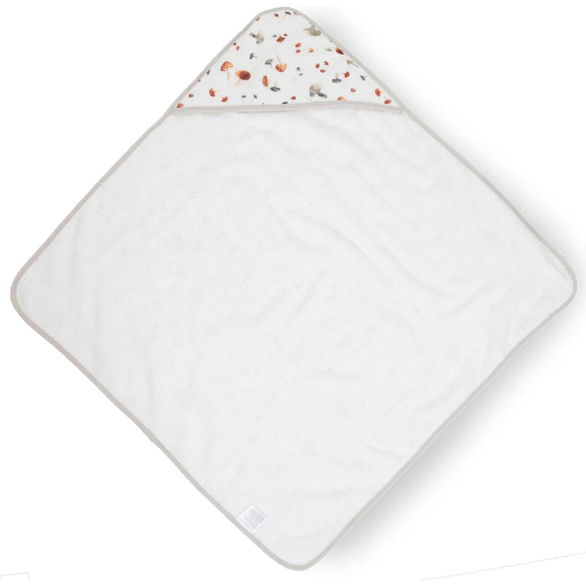 Infant Hooded Towel - Mushrooms