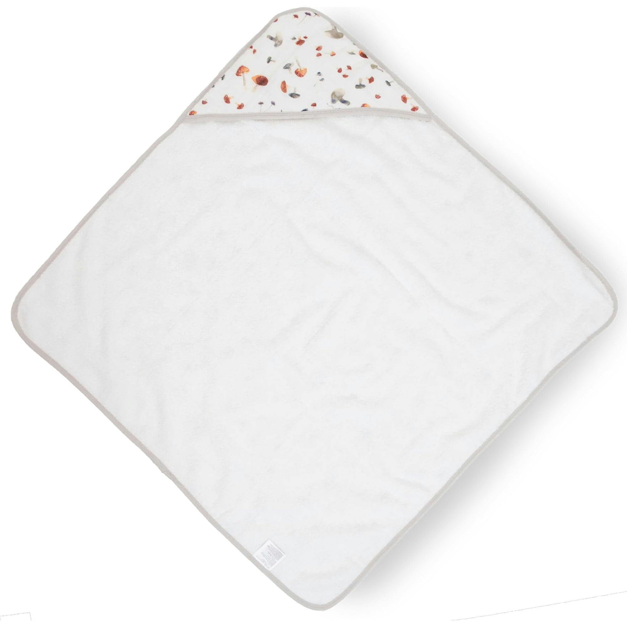 Infant Hooded Towel - Mushrooms