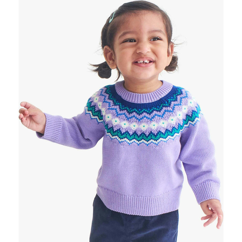 Baby fair isle sweater