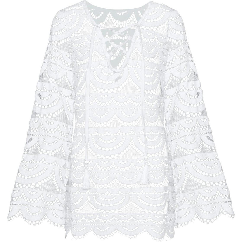 Water Lily Little Noah Tunic, White