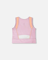 Athletic Tank Top In Recycled Polyester Lilac
