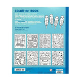 Color-in' Book Coloring Book - Happy Snacks - 31 Pages
