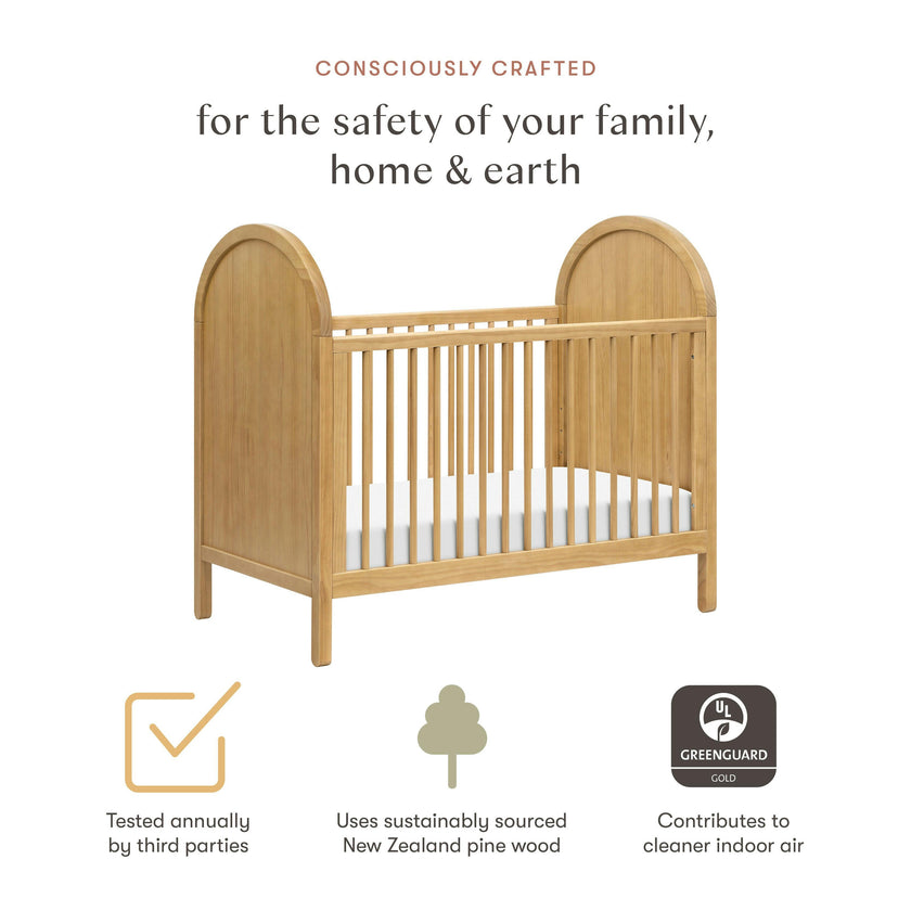 Babyletto Bondi 3-in-1 Convertible Crib with Toddler Bed Conversion Kit