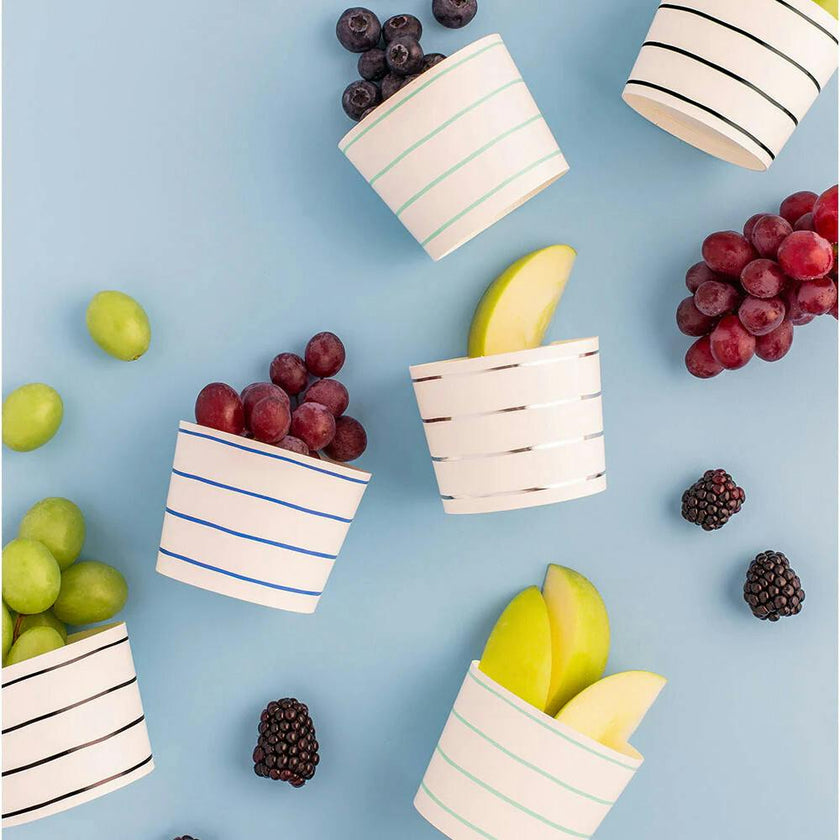 Cool Palette Frenchie Striped Baking Cups