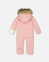 One-Piece Baby Snug Snowsuit Designed for Car Seat