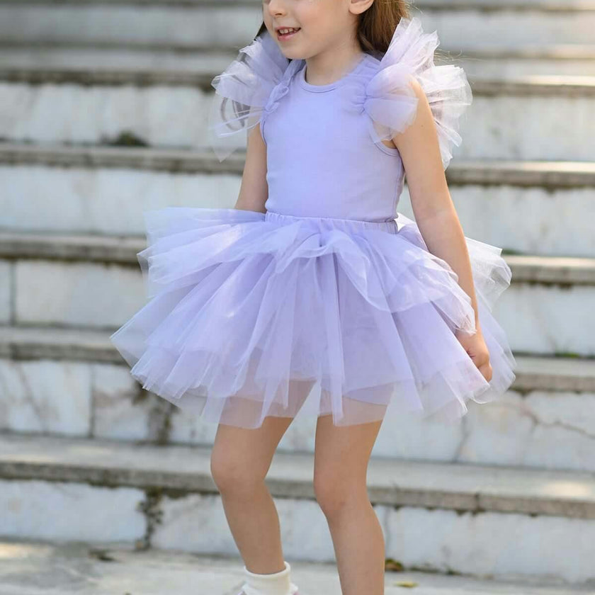 Purple Bloom Tutu Set
